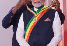 Photo of प्रधानमंत्री मोदी को ‘ऑफिसर ऑफ द ऑर्डर ऑफ द स्टार ऑफ घाना’ सम्मान से नवाजा गया